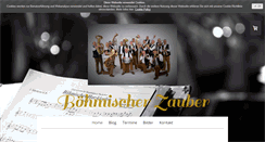 Desktop Screenshot of boehmischer-zauber.de