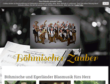 Tablet Screenshot of boehmischer-zauber.de